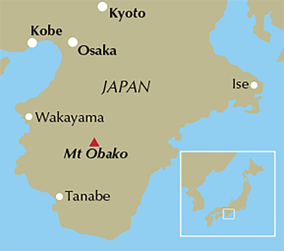 Japan's Kumano Kodo Pilgrimage - Location Map