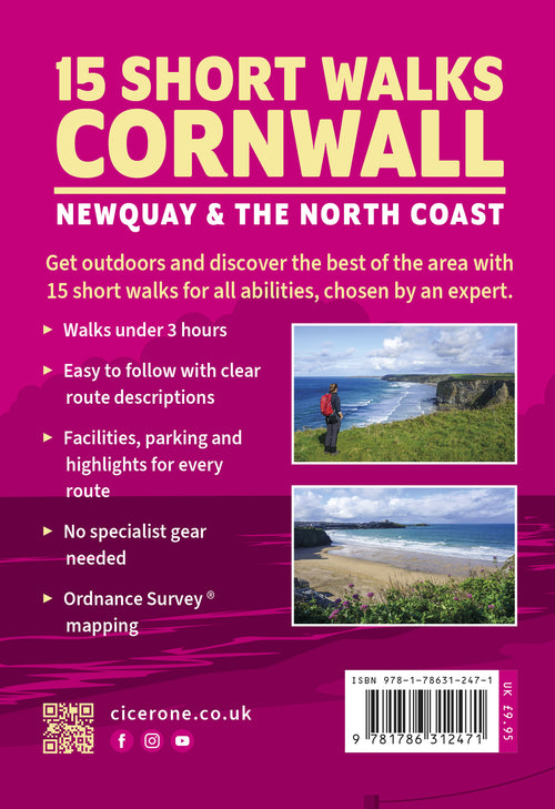 15 Short Walks in Cornwall - Newquay and the North Coast - Back Cover