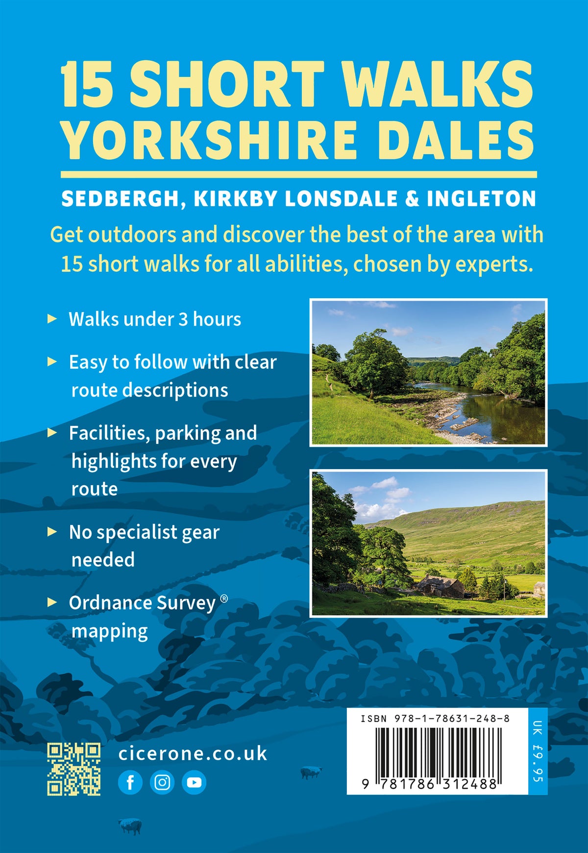 15 Short Walks in the Yorkshire Dales - Sedbergh, Kirkby Lonsdale and Ingleton - Back Cover