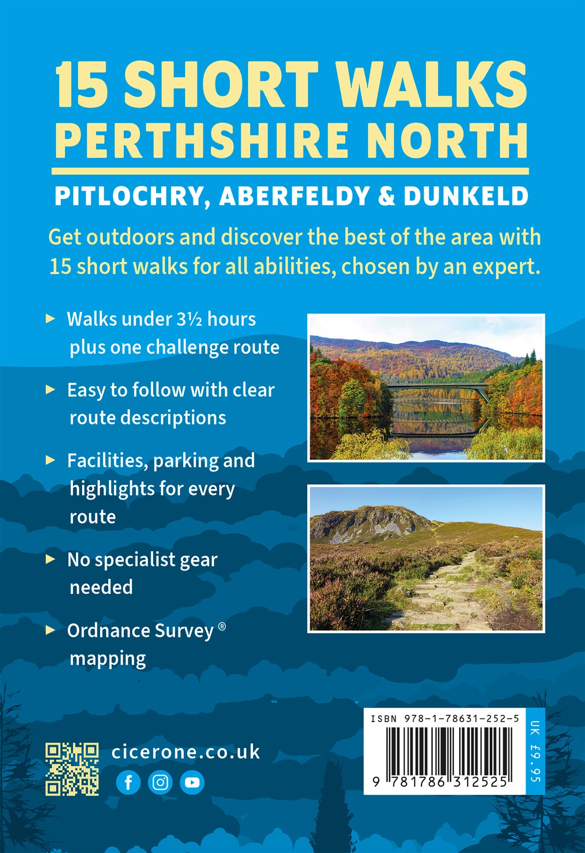 15 Short Walks in Perthshire North - Pitlochry, Aberfeldy and Dunkeld - Back Cover