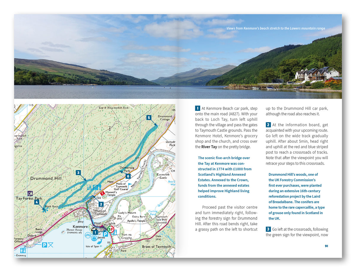 15 Short Walks in Perthshire North - Pitlochry, Aberfeldy and Dunkeld - Route Photos