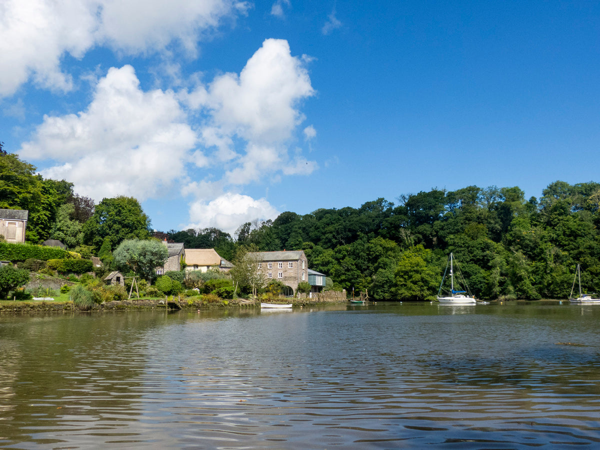 15 Short Walks in South Devon - Salcombe, Brixham and the coast - Route Photos - The peaceful village of Tuckenhay sits along Bow Creek, nestled in its surrounding countryside