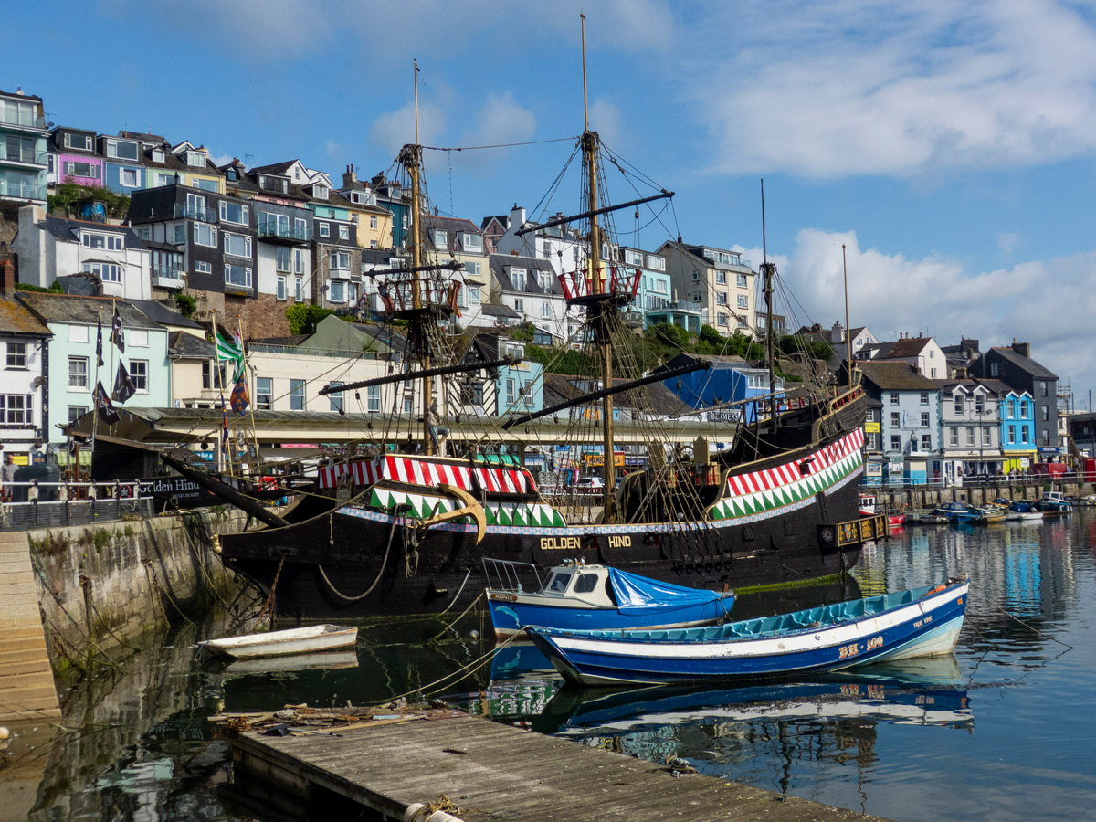 15 Short Walks in South Devon - Salcombe, Brixham and the coast - Route Photos - The Golden Hind replica museum