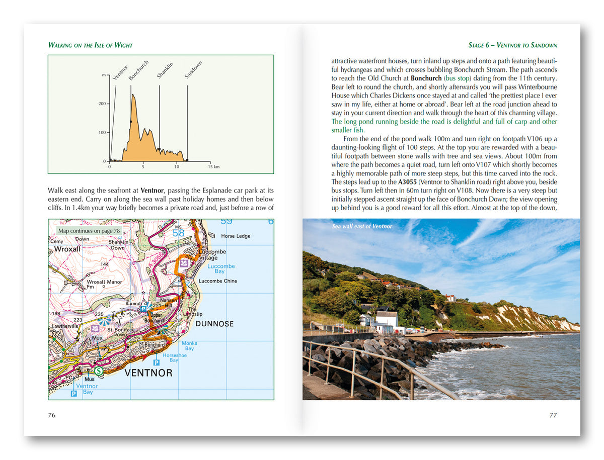 Walking on the Isle of Wight - Route Photos