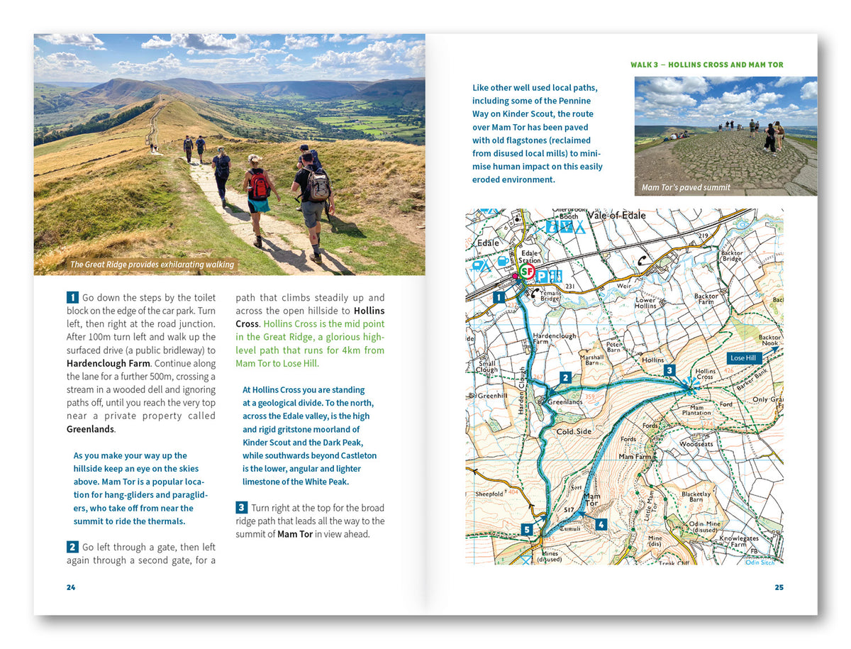 15 Short Walks in the Peak District - Edale and the Hope Valley - Route Photos