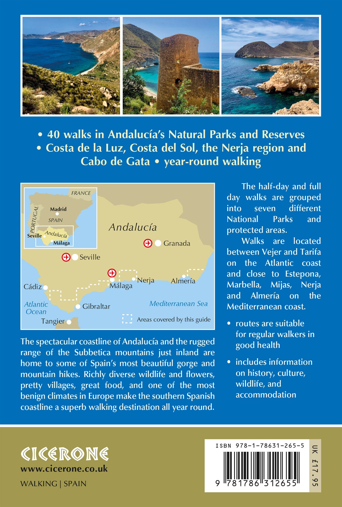 Coastal Walks in Andalucia - Back Cover