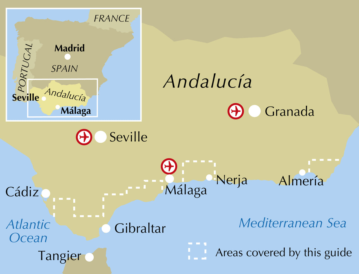 Coastal Walks in Andalucia - Location Map