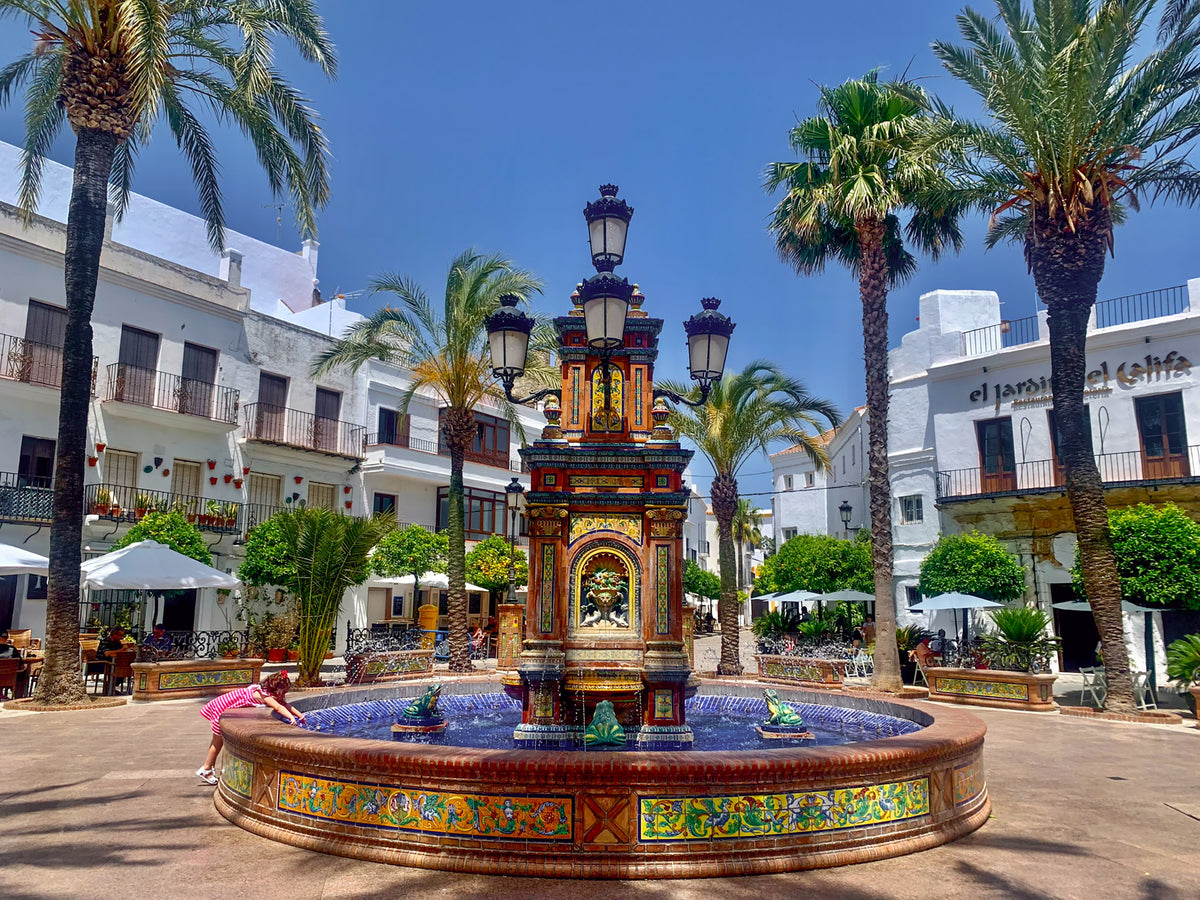 Coastal Walks in Andalucia - Route Photos - La Plaza de España, Vejer de la Frontera (Walk 3, Costa de la Luz)
