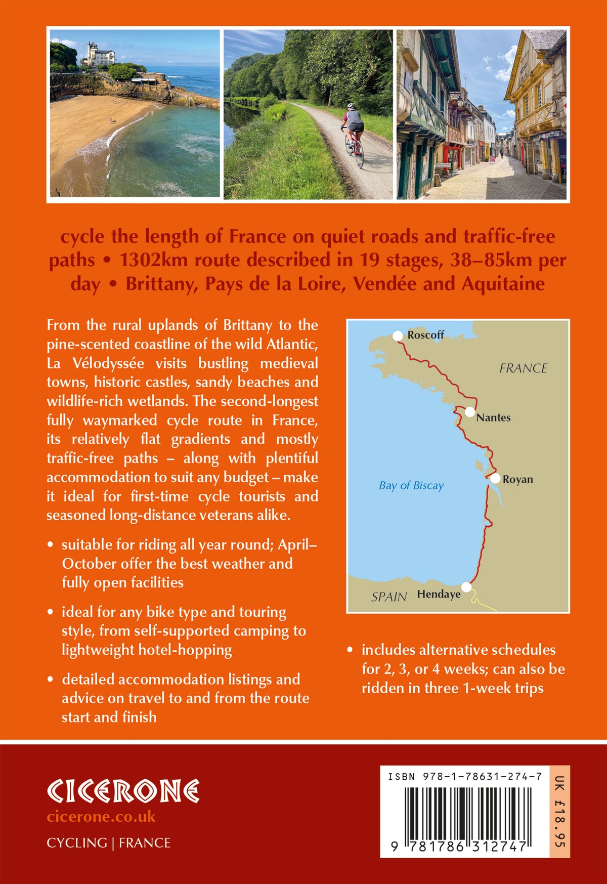 Cycling La Velodyssee - Back Cover