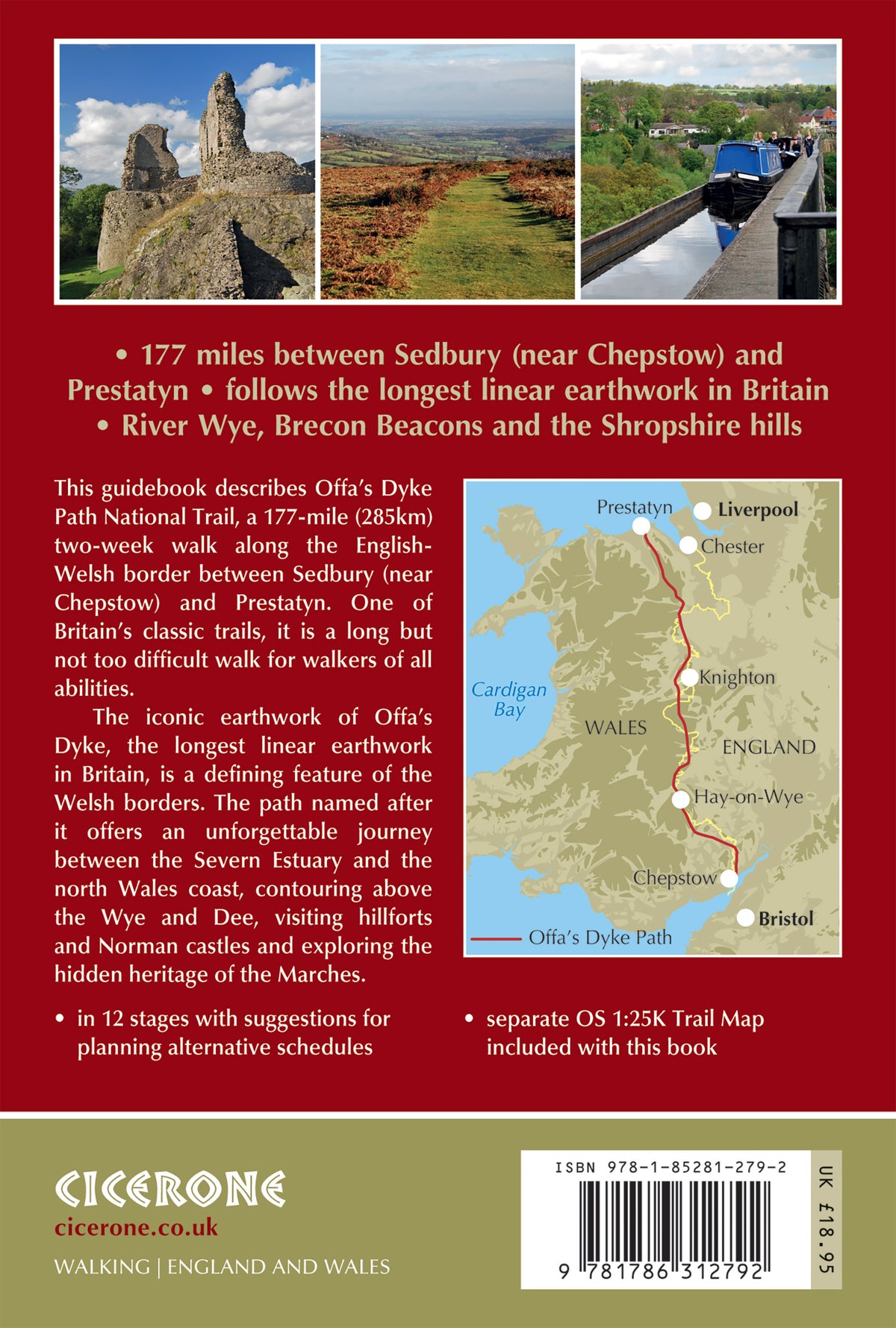 Offa's Dyke Path - Back Cover