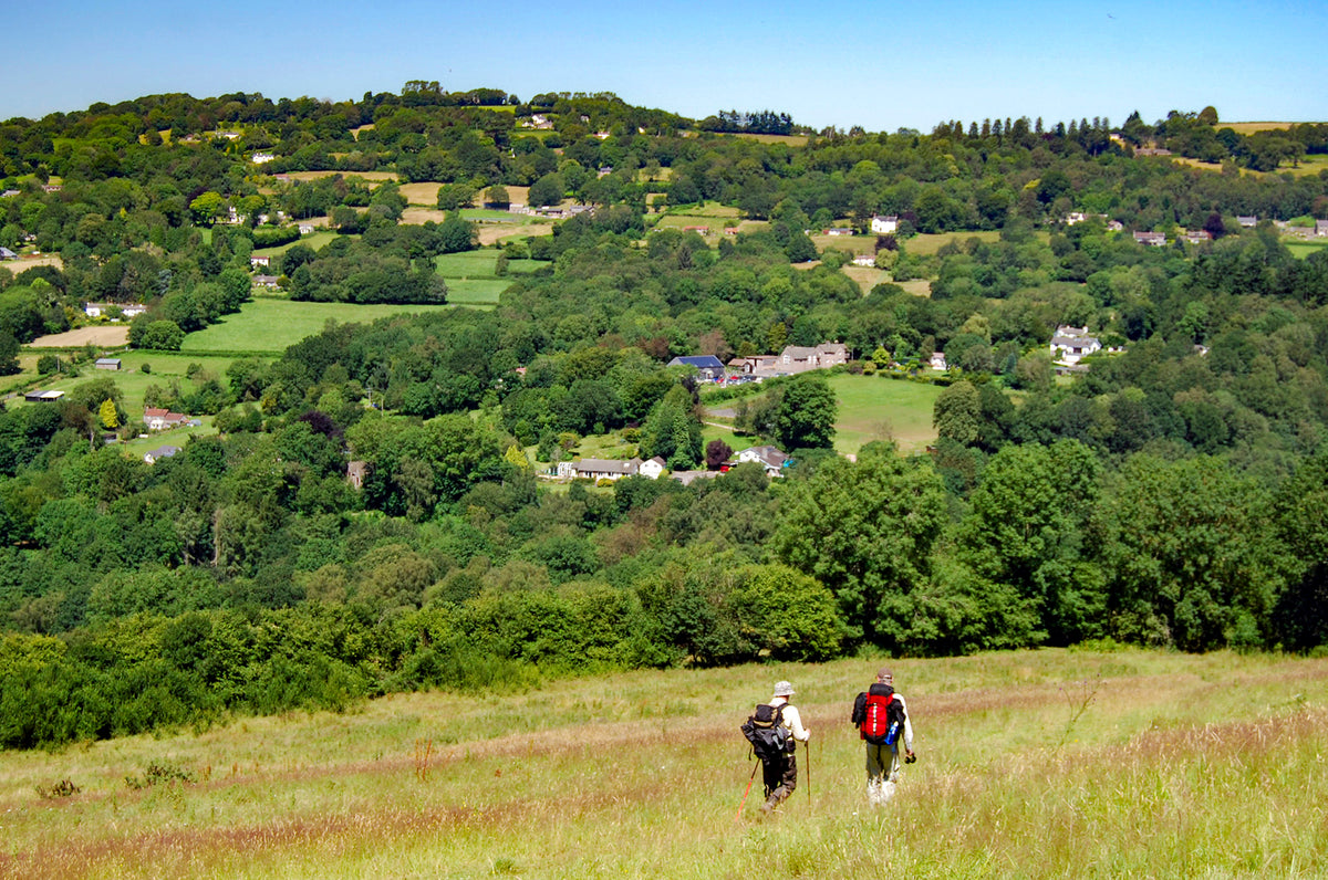 Offa's Dyke Path - Route Photos - The intricate landscape of the Hudnalls seen from Madgetts Hill