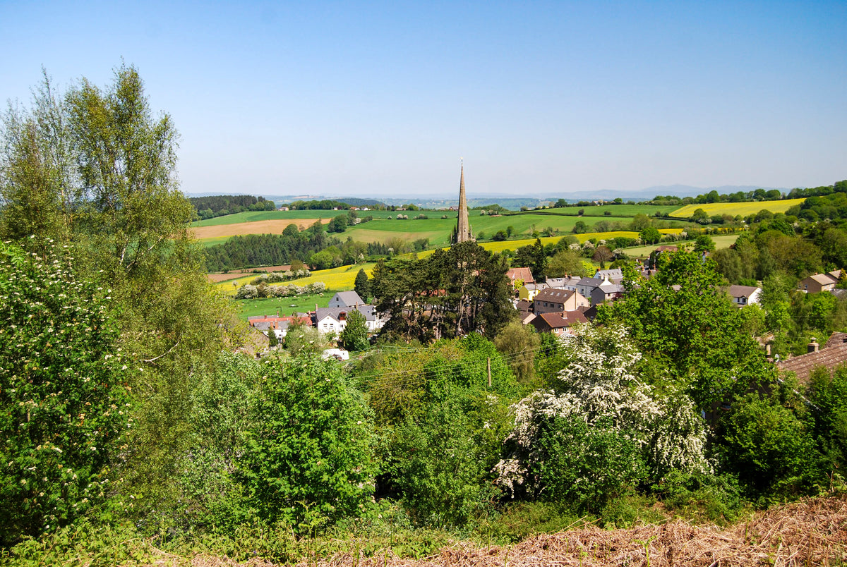 15 Short Walks in the Forest of Dean - Route Photos - Ruardean village from Turner’s Tump