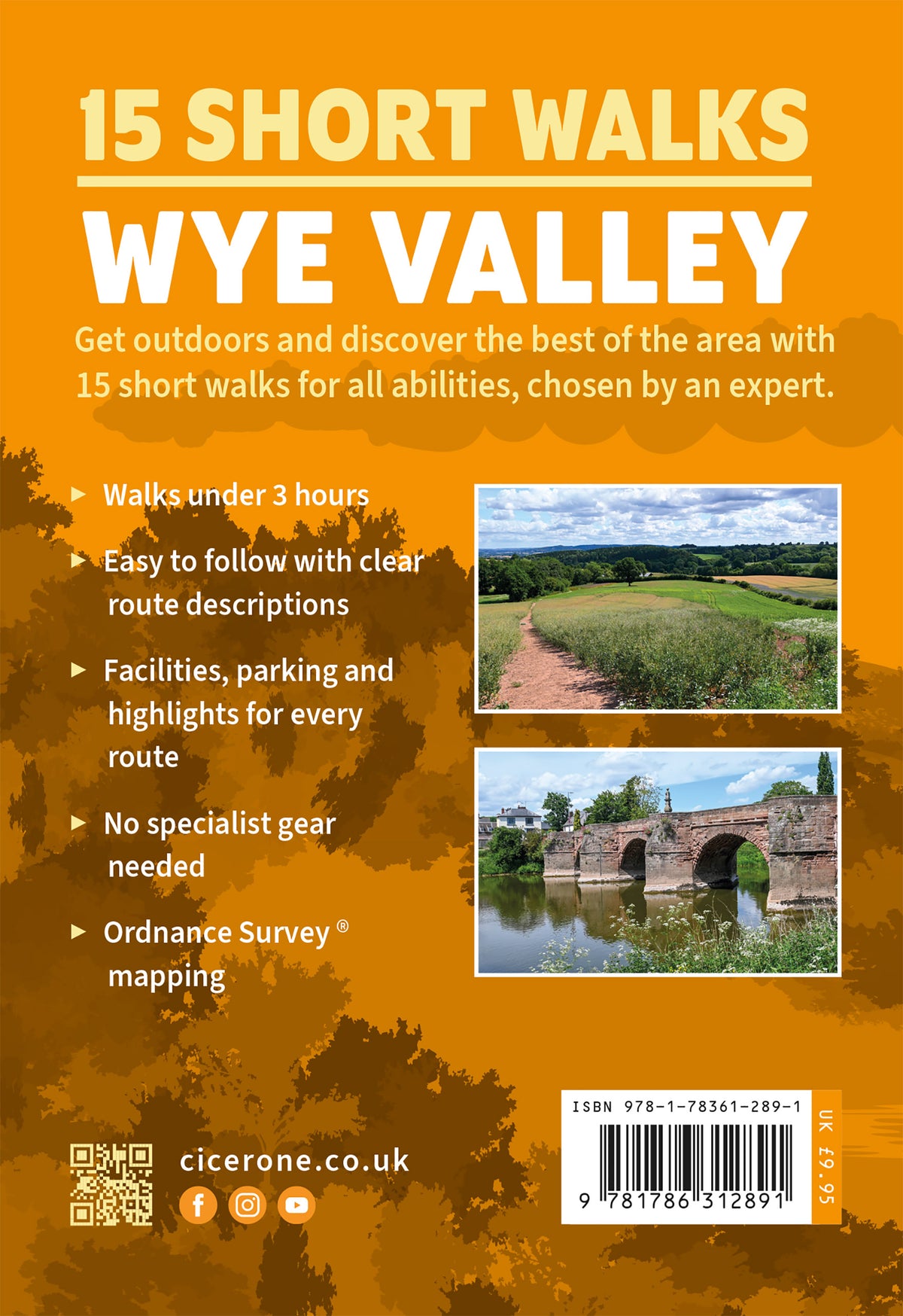 15 Short Walks in the Wye Valley - Back Cover
