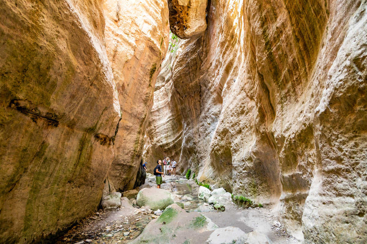 Walking in Cyprus - Route Photos - Most people only walk up to the narrowest section of the gorge (Walk 4)