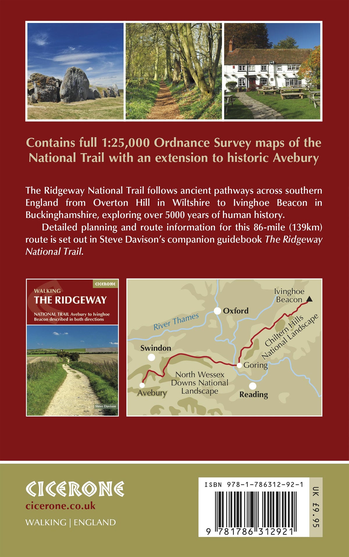 The Ridgeway Trail Map - Back Cover