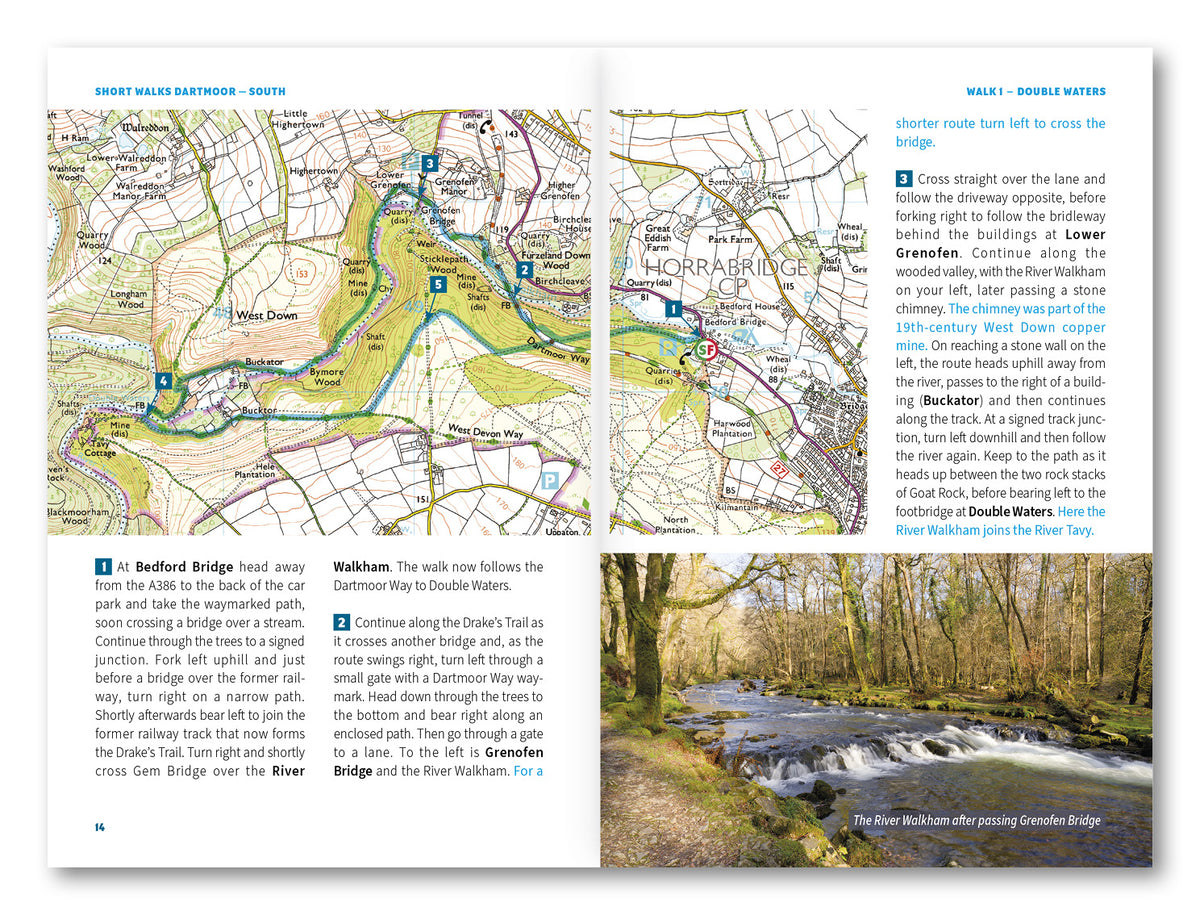15 Short Walks on Dartmoor South - Ivybridge and Princetown