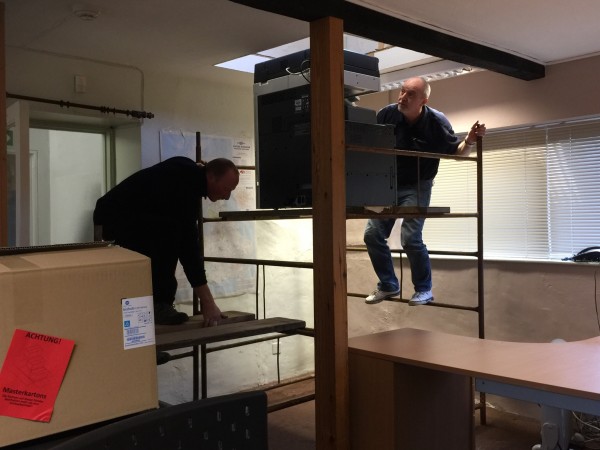 The photocopier goes up!